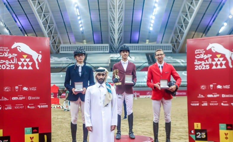 سيف فكرى يواصل التألق ويحصد خامس الميداليات لمصر فى بطولة قطر الدولية للفروسية