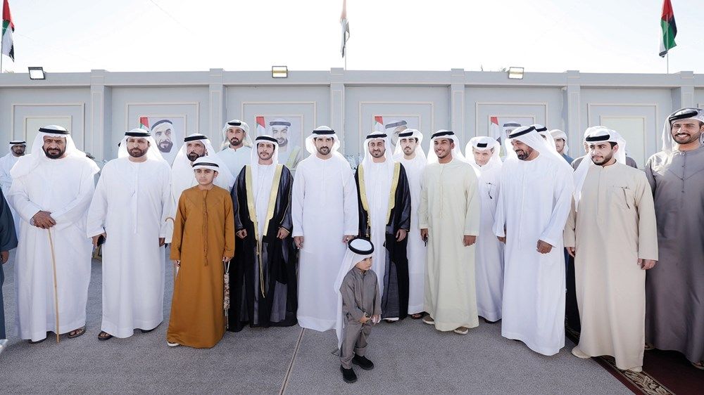 محمد بن راشد والشيوخ يحضرون أفراح العامري وآل بومهير