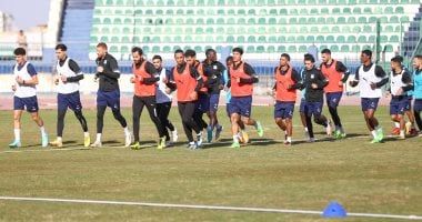 المصري يختتم استعداداته لمواجهة إنيمبا النيجيري فى الكونفدرالية