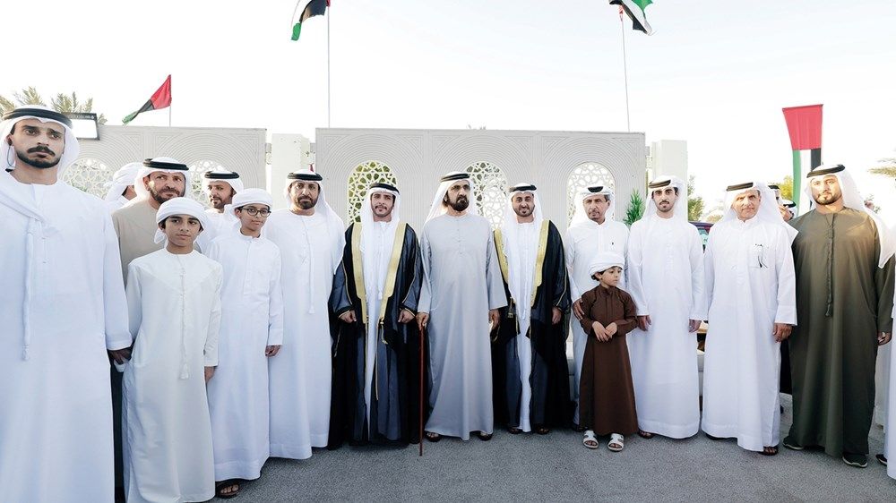 محمد بن راشد والشيوخ يحضرون أفراح العامري وآل بومهير