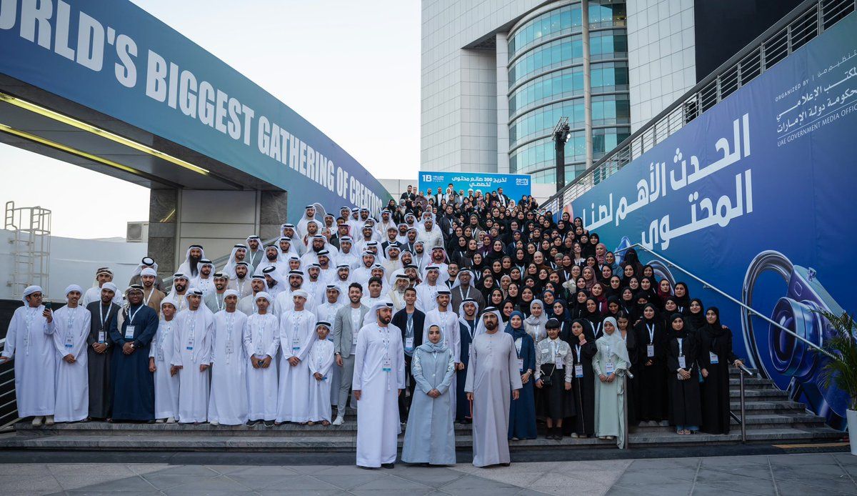 الامارات | محمد بن راشد: نرحب بصناع المحتوى أصحاب الأفكار والإبداعات في "قمة المليار متابع"