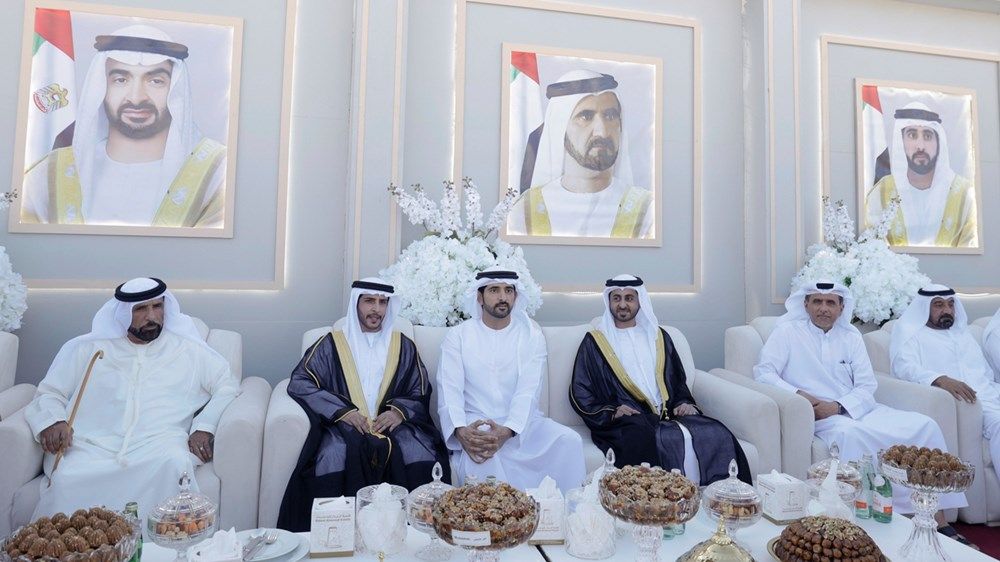 حمدان بن محمد يحضر أفراح العامري وآل بومهير