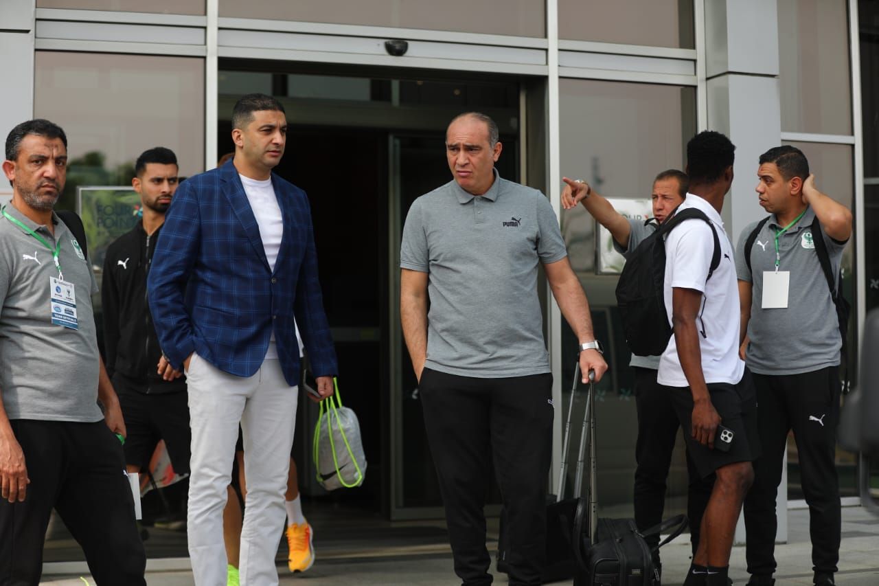 بعثة المصري تتوجه إلى استاد جودسويل أكبابيو لخوض مباراة إنيمبا