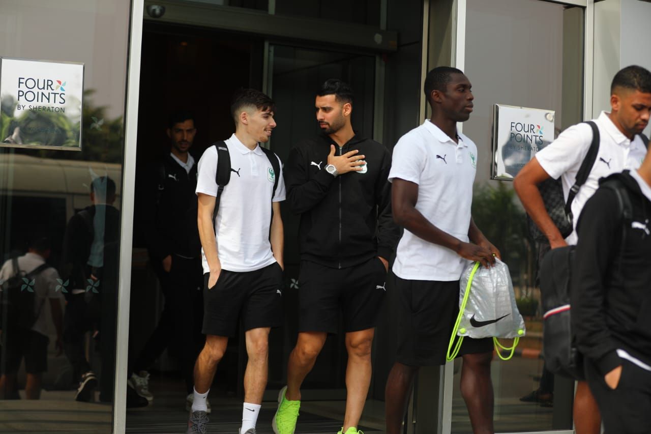 بعثة المصري تتوجه إلى استاد جودسويل أكبابيو لخوض مباراة إنيمبا