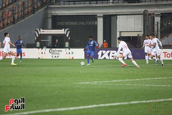 الزمالك يكتفي بتعادل سلبي مع بلاك بولز فى الشوط الأول