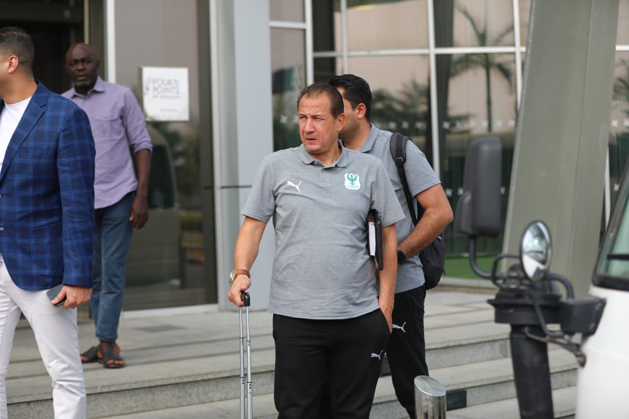 بعثة المصري تتوجه إلى استاد جودسويل أكبابيو لخوض مباراة إنيمبا