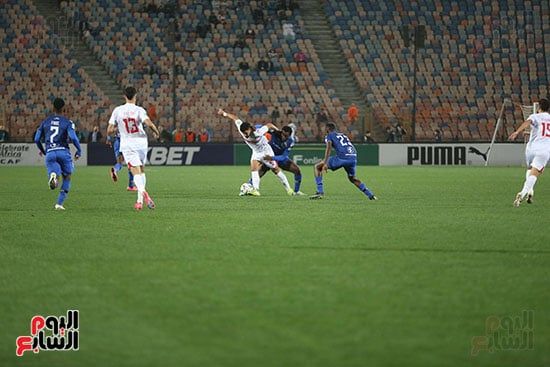 الزمالك يكتفي بتعادل سلبي مع بلاك بولز فى الشوط الأول