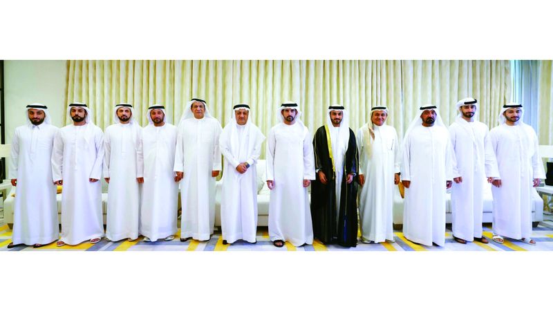 الامارات | حمدان وأحمد ومنصور بن محمد يحضرون أفراح القطامي والسويدي