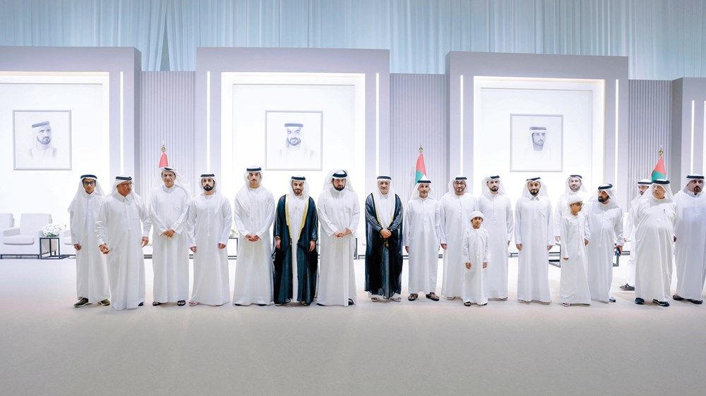 حاكما أم القيوين ورأس الخيمة والشيوخ يحضرون أفراح القطامي والسويدي