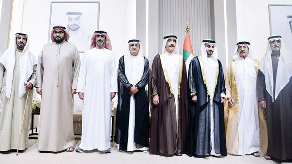 حاكما أم القيوين ورأس الخيمة والشيوخ يحضرون أفراح القطامي والسويدي