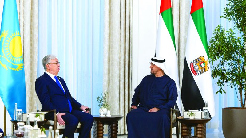 الامارات | رئيس الدولة ورئيس كازاخستان يبحثان علاقات البلدين والقضايا المشتركة