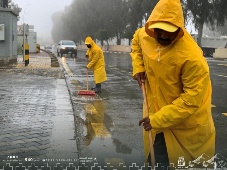 الباحة.. 850 كادرًا و250 معدة جاهزة للتعامل مع الحالات المطرية