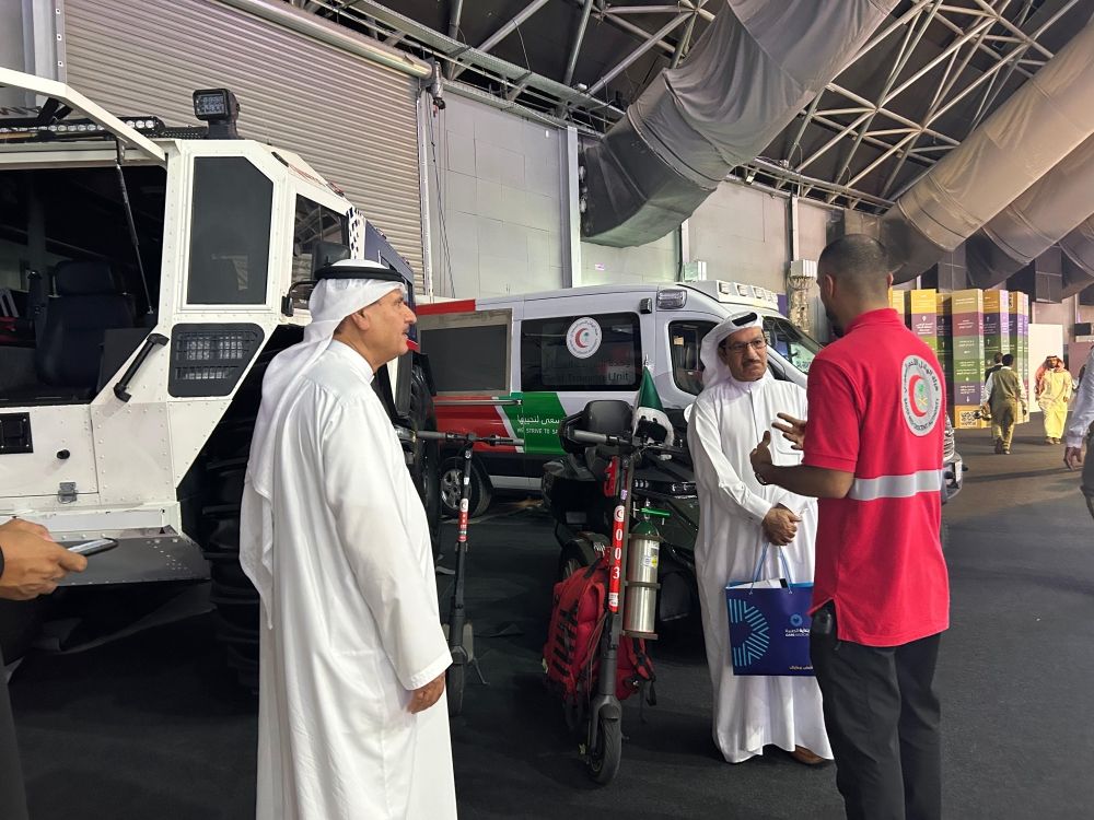 آليات ومركبات الهلال الأحمر السعودي المشاركة بموسم الحج المقبل