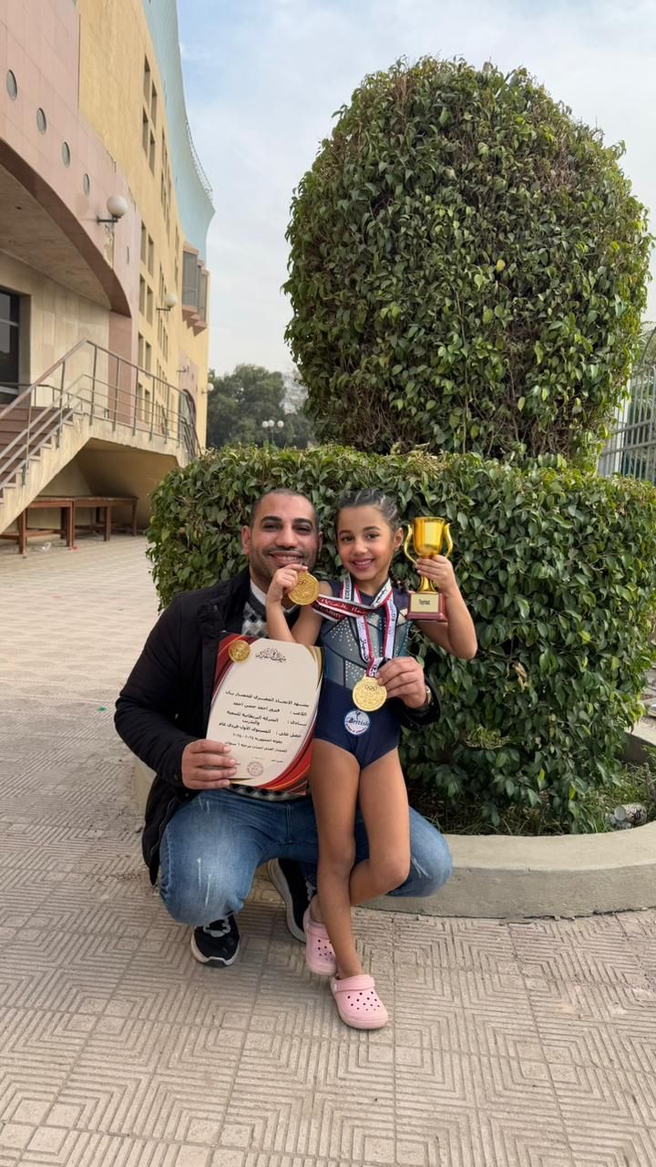 فيروز أحمد حسن تحصد أول الجمهورية للجمباز وتفوز بـ"الذهبية" وكأس البطولة