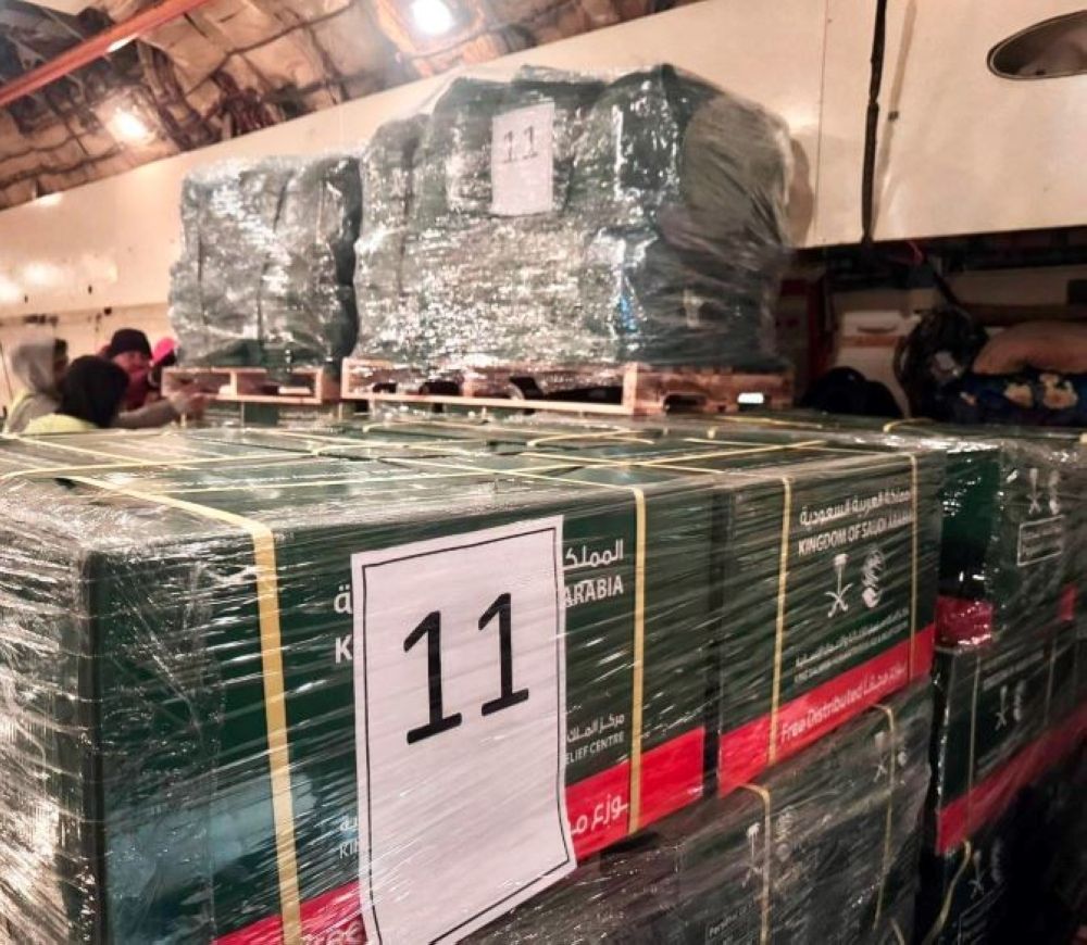 مغادرة الطائرة الإغاثية السعودية الـ 11 لمساعدة الشعب السوري