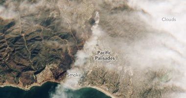 تكنولوجيا: من الفضاء.. صور الأقمار الصناعية تكشف عن كارثة حرائق لوس أنجلوس