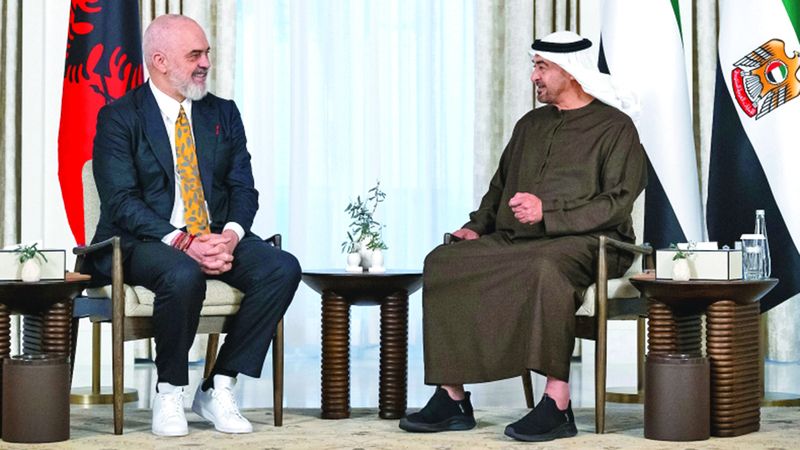 الامارات | رئيس الدولة ورئيس وزراء ألبانيا يبحثان علاقات البلدين