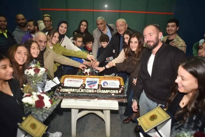 سبورتنج يكرم نور الشربيني بعد تتويجها ببطولة العالم مع منتخب السيدات.. صور