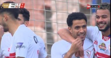 الزمالك يتقدم على حرس الحدود بهدف زيزو بعد مرور 15 دقيقة