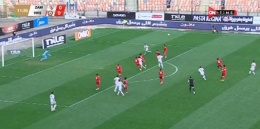 زيزو يتقدم للزمالك بمرمى حرس الحدود فى الدقيقة 12