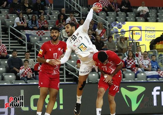 فوز منتخب اليد على البحرين 35 -24 فى ثانى مواجهات بطولة العالم.. صور