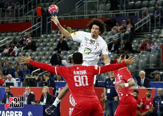 فوز منتخب اليد على البحرين 35 -24 فى ثانى مواجهات بطولة العالم.. صور