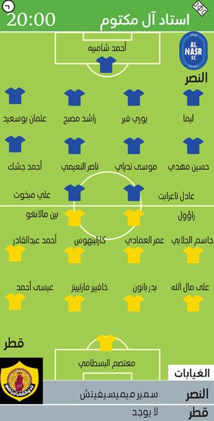 الامارات | النصر يطلب اللقب الـ 20 من بوابة قطر
