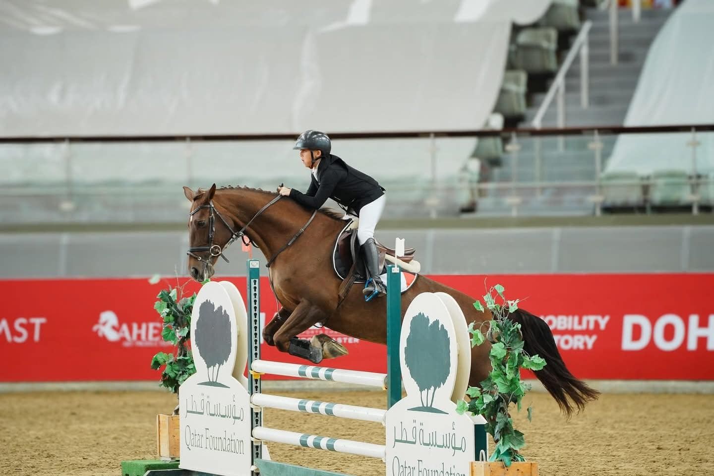 مصر تحقق الميدالية الثامنة فى بطولة قطر الدولية للفروسية.. صور