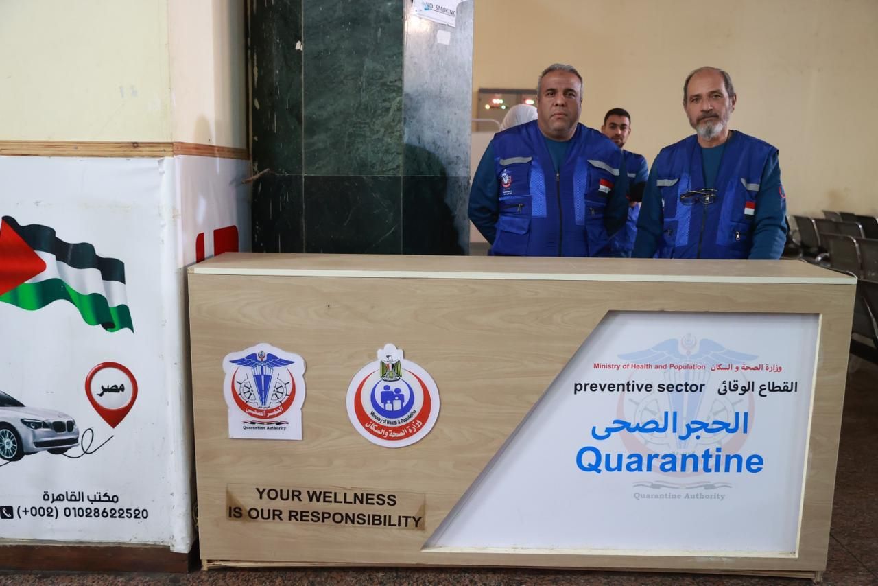 نائب رئيس مجلس الوزراء يتفقد الحجر الصحى بمعبر رفح البرى