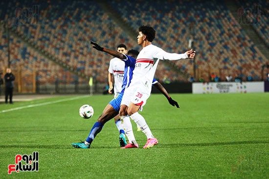 مصطفى شلبي يتقدم للزمالك فى شباك إنيمبا النيجيري بالدقيقة 29.. صور