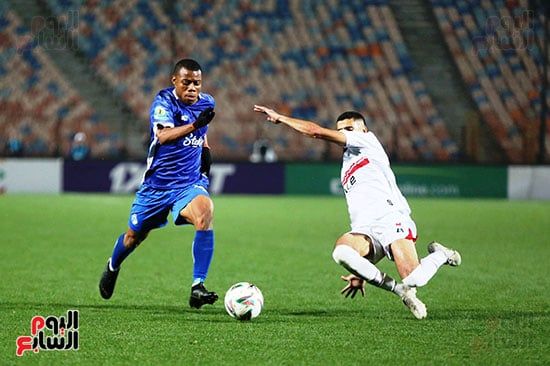مصطفى شلبي يتقدم للزمالك فى شباك إنيمبا النيجيري بالدقيقة 29.. صور