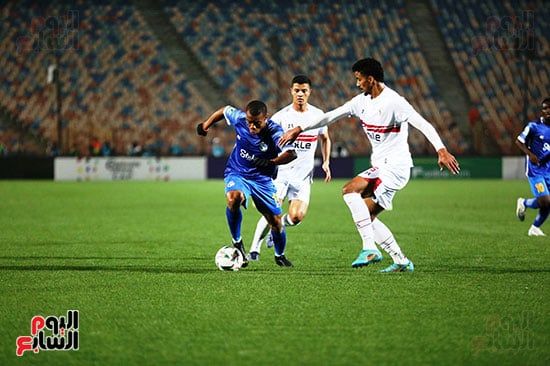 مصطفى شلبي يتقدم للزمالك فى شباك إنيمبا النيجيري بالدقيقة 29.. صور