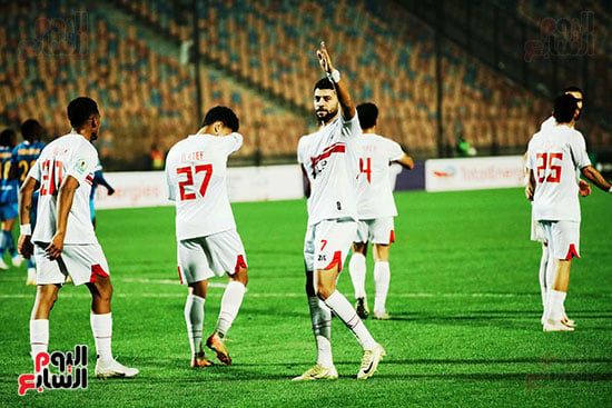 جهاز منتخب مصر بقيادة التوأم يحضر مباراة الزمالك وإنيمبا النيجيري