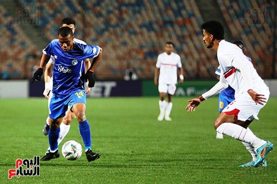 جهاز منتخب مصر بقيادة التوأم يحضر مباراة الزمالك وإنيمبا النيجيري