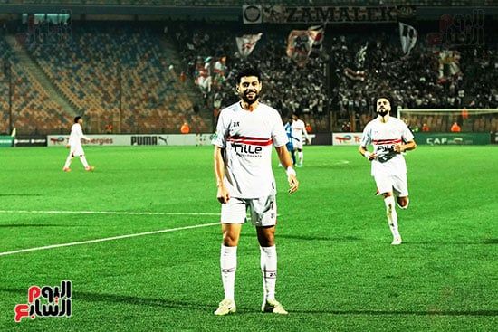 جهاز منتخب مصر بقيادة التوأم يحضر مباراة الزمالك وإنيمبا النيجيري