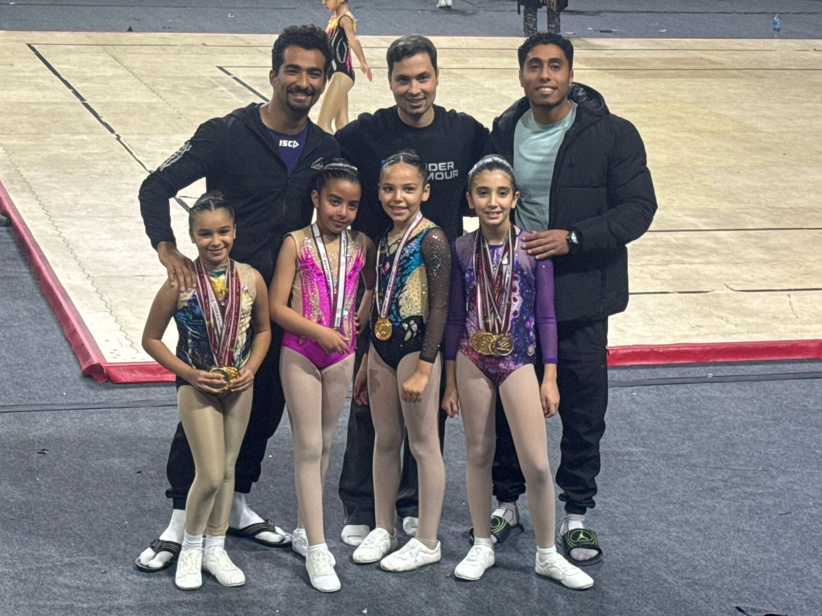 رزان وليد عبد السلام تحصد الذهبية الرابعة فى جمباز الأيروبك