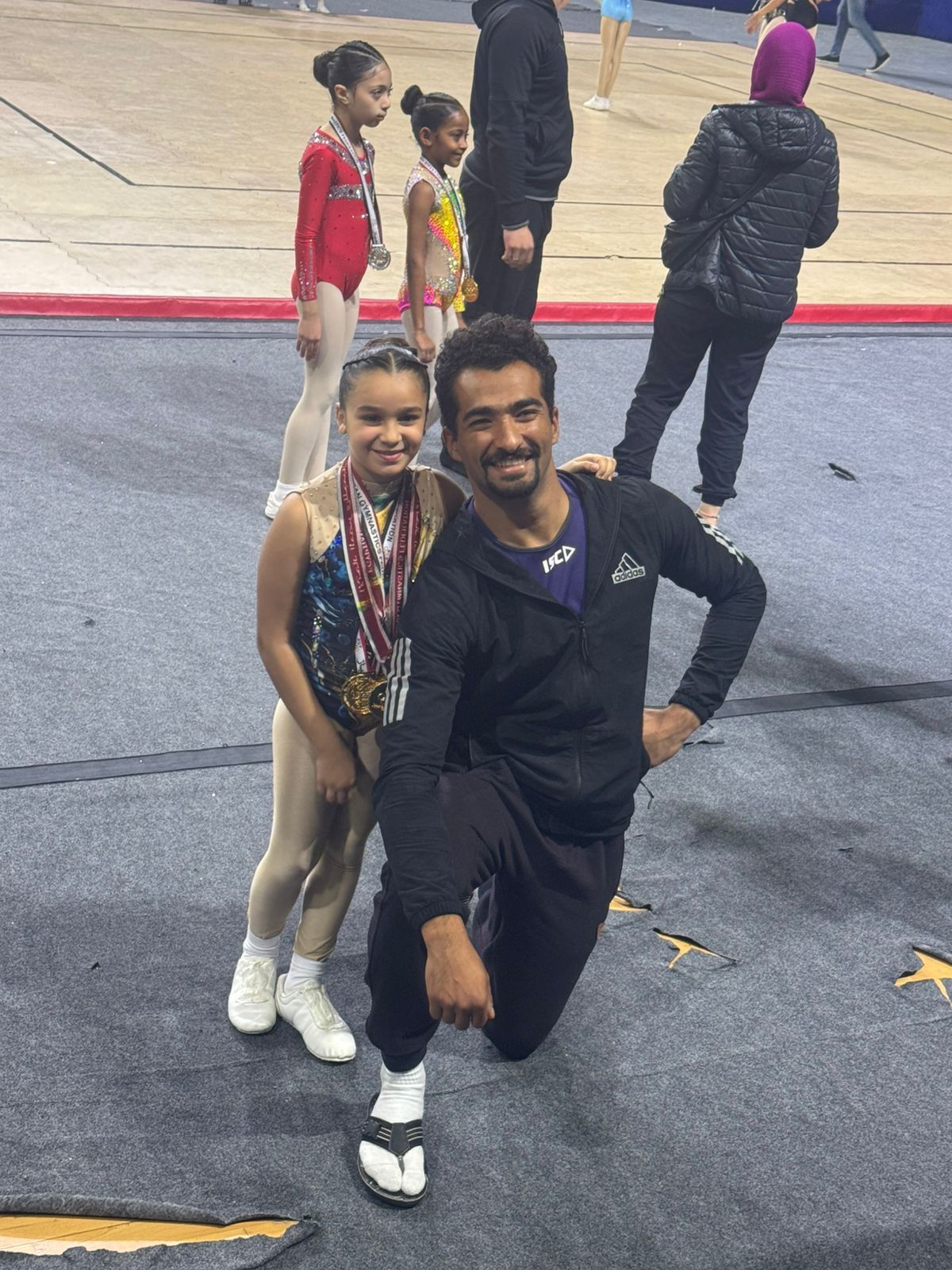 رزان وليد عبد السلام تحصد الذهبية الرابعة فى جمباز الأيروبك