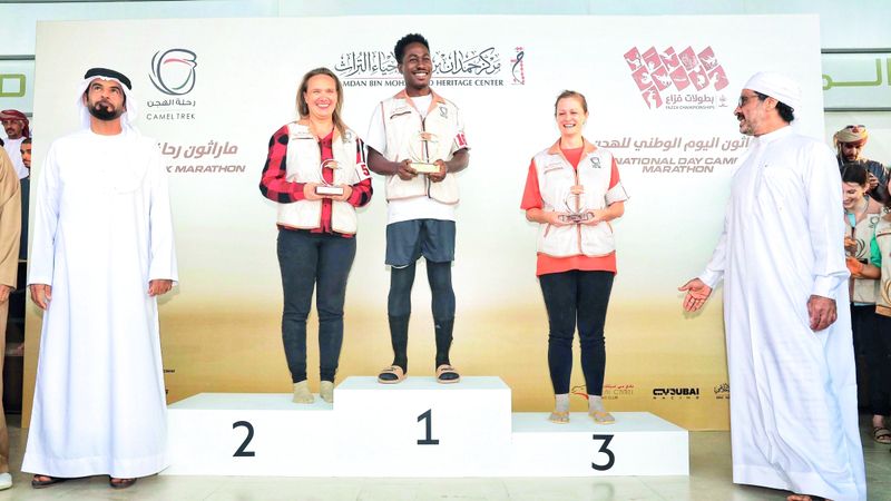 الامارات | 42 مشاركاً من 27 جنسية في ختام ماراثون رحلة الهجن
