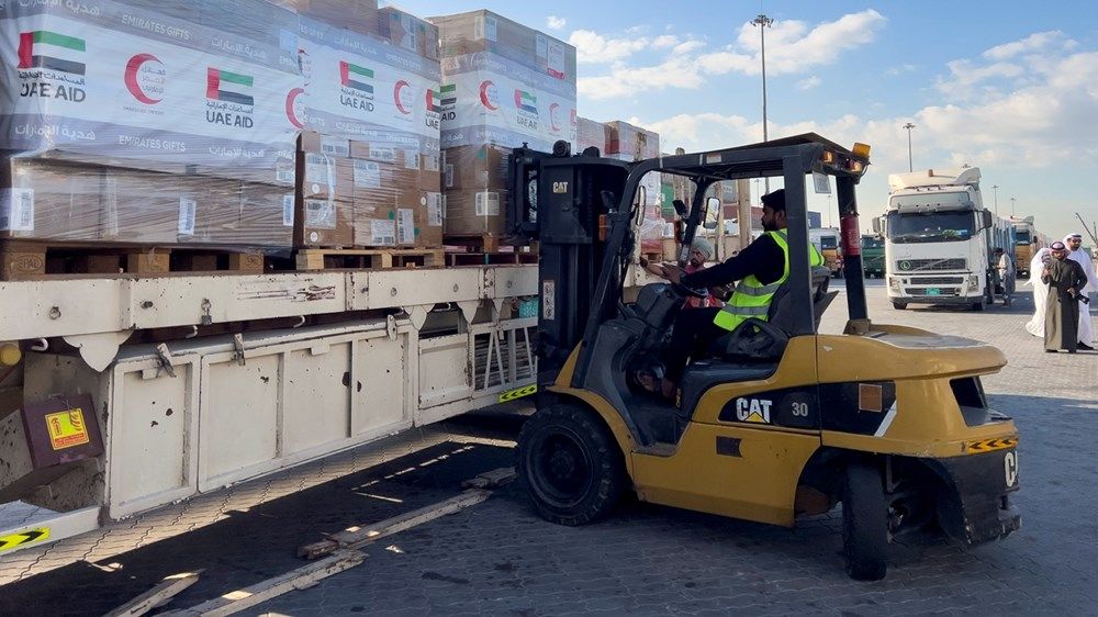 هدية أم الإمارات.. إبحار سفينة المساعدات السادسة الأكبر ضمن عملية الفارس الشهم 3 لدعم قطاع غزة