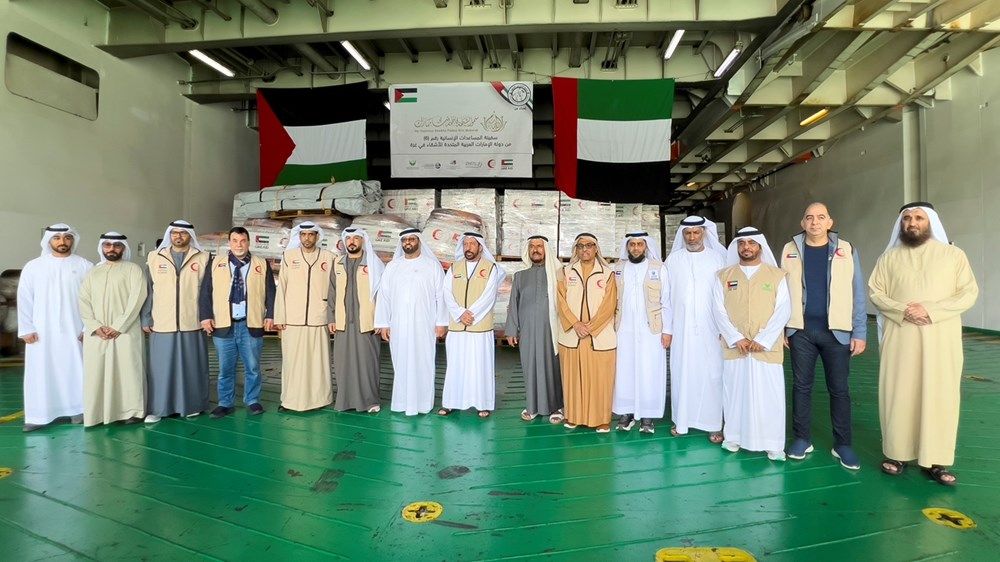 هدية أم الإمارات.. إبحار سفينة المساعدات السادسة الأكبر ضمن عملية الفارس الشهم 3 لدعم قطاع غزة