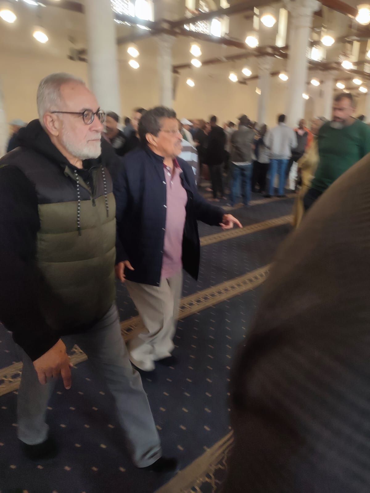 حسام غالى ومحمد عامر وشطة فى جنازة ميمى الشربينى