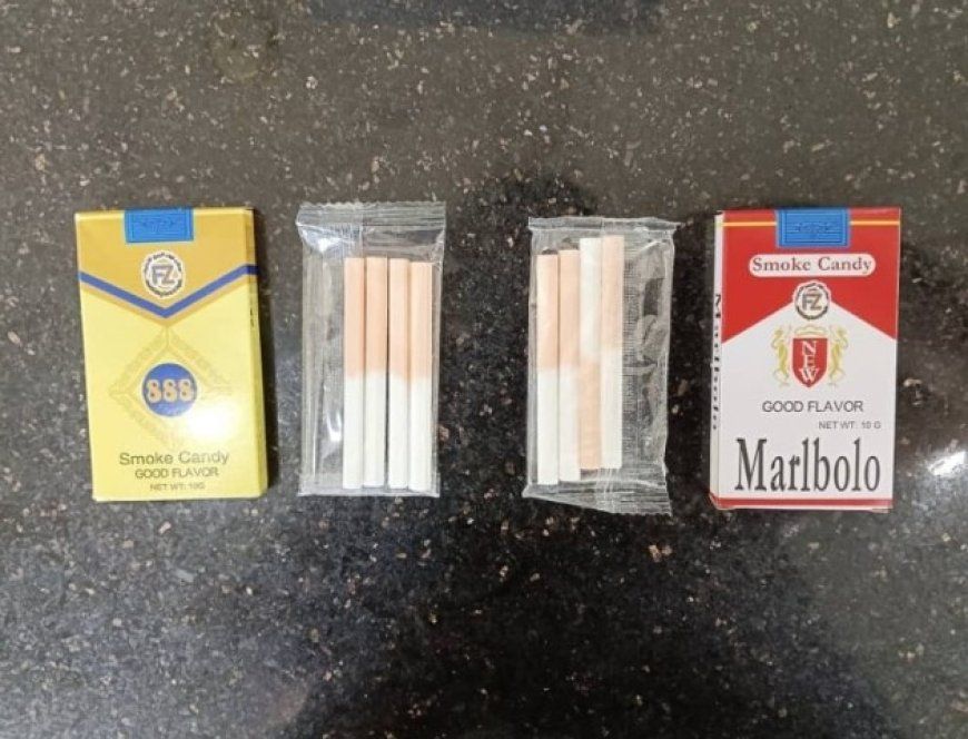 المواصفات والمقاييس في العاصمة عدن ترفض حلوى أطفال على شكل سجائر ومنتجات اخرى خطيرة