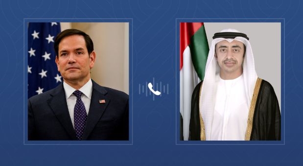 الامارات | عبدالله بن زايد يهنئ هاتفيا وزير الخارجية الأميركي ويبحثان تعزيز العلاقات الإستراتيجية بين البلدين