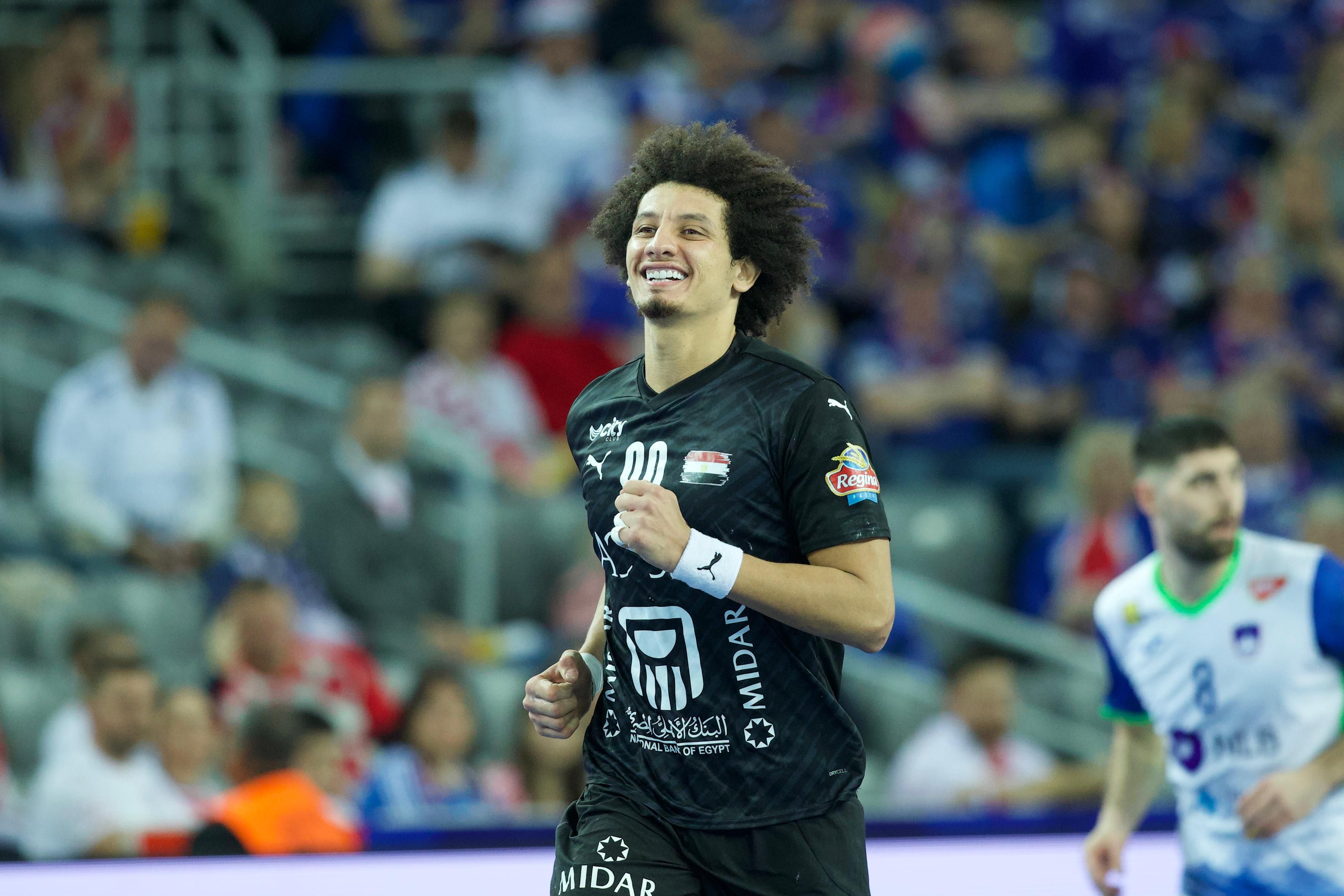 احتفالات لاعبى منتخب مصر لكرة اليد بالفوز على سلوفينيا فى كأس العالم.. صور