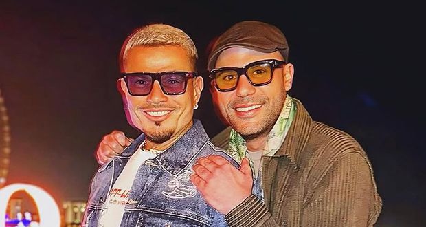 محمد إمام يشعل إنستغرام بصورة مع عمرو دياب ورسالة شكر مؤثرة