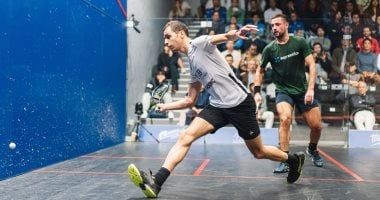 علي فرج ونوران جوهر وأمينة عرفي يتأهلون لربع نهائي جي بي مورجان للاسكواش