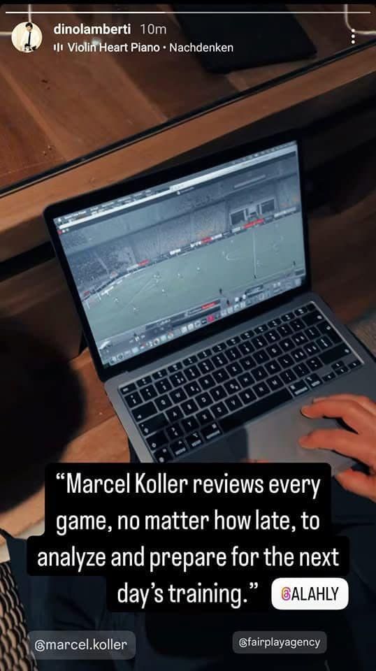 دينو لامبارتي وكيل أعمال كولر: المدرب يراجع كل مباراة مهما كانت متأخرة