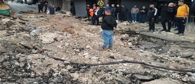 قوات الاحتلال تدمر البنية التحتية وتخرب ممتلكات الفلسطينين في طولكرم.. صور