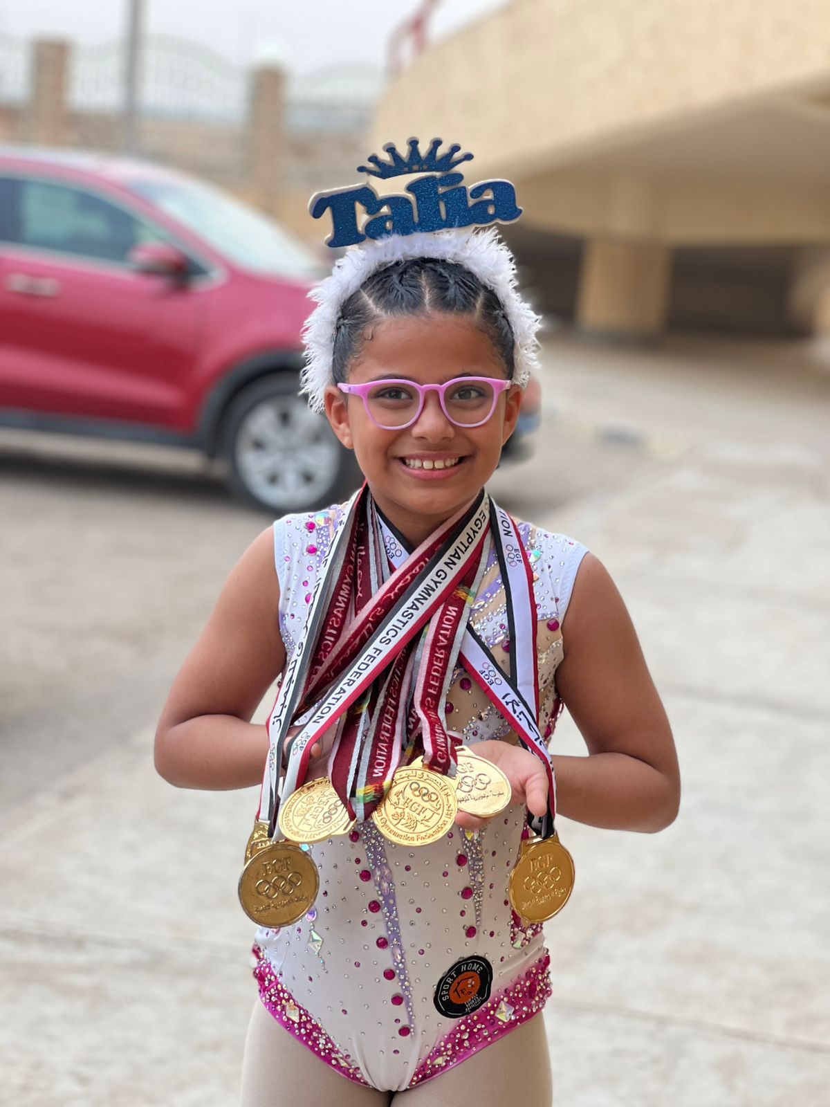 تاليا مطر تحقق المركز الأول فى بطولة الجمهورية للجمباز تحت 9 سنوات