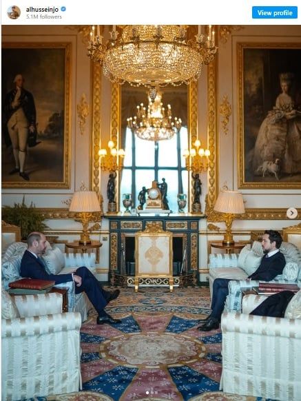 الأمير الحسين ينشر صورته والأميرة رجوة مع أمير سلطنة بروناى وزوجته